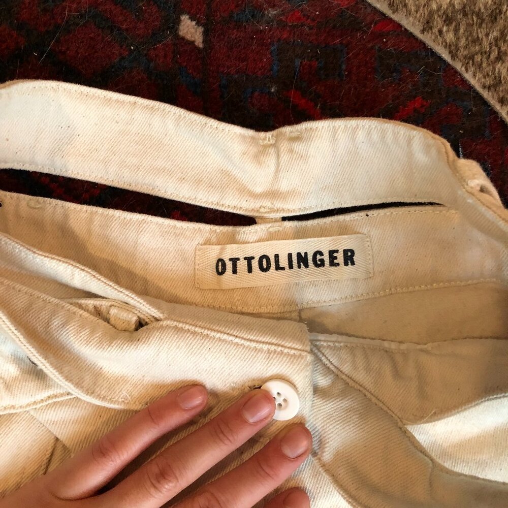 Cream Ottolinger Wrap Jeans 31"W